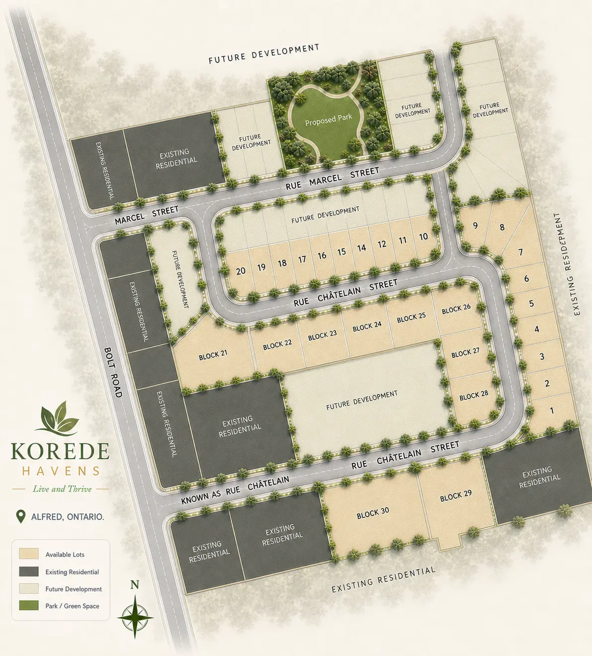 Korede Havens masterplan